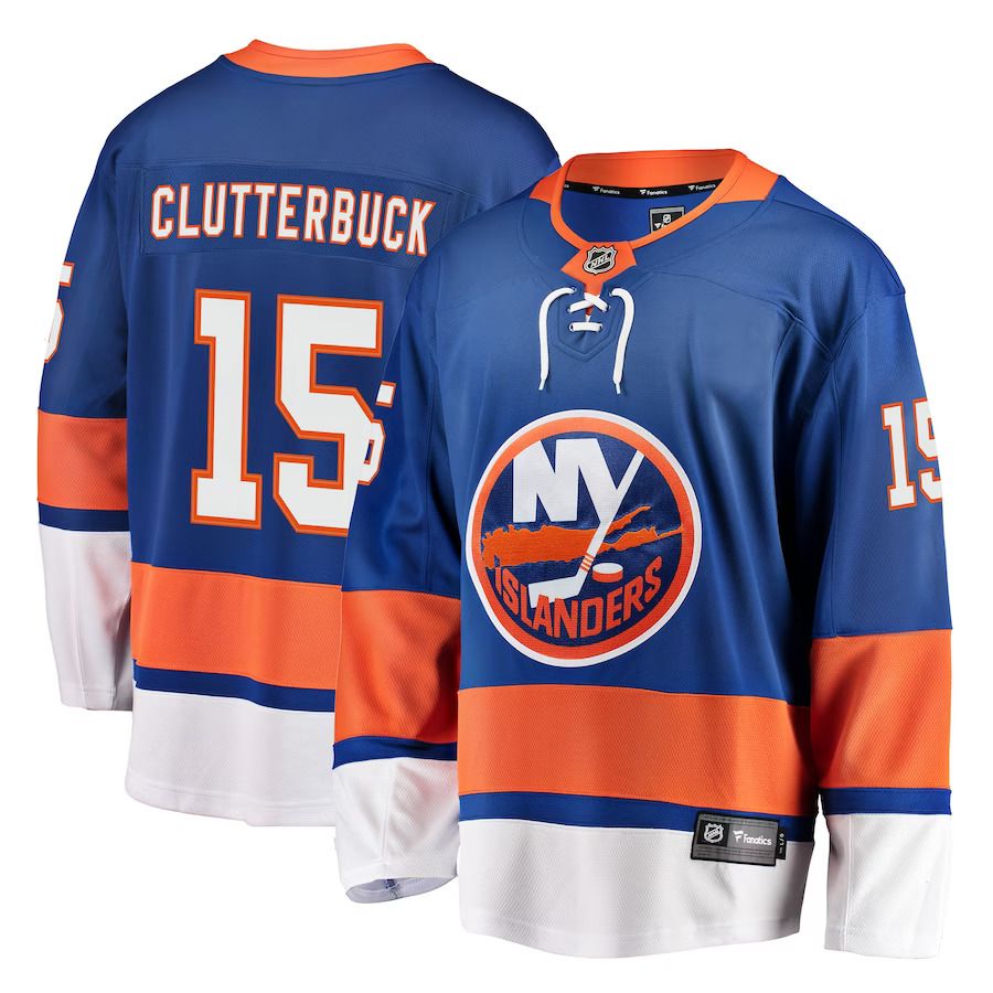Men New York Islanders #15 Cal Clutterbuck Fanatics Branded Royal Breakaway Player NHL Jersey->youth nfl jersey->Youth Jersey